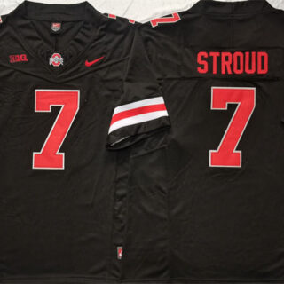 Men's Ohio State Buckeyes #7 C.J. Stroud Black F.U.S.E. Limited Stitched Jersey