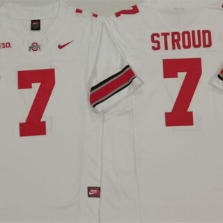Men's Ohio State Buckeyes #7 C.J. Stroud White F.U.S.E. Limited Stitched Jersey