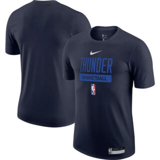 Men's Oklahoma City Thunder Navy 2022 23 Legend On-Court Practice Performance T-Shirt