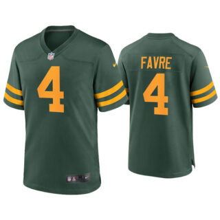 Men's Packers #4 Brett Favre Green Alternate Limited Jersey