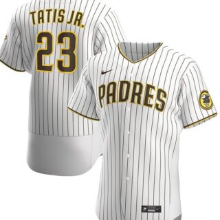 Men's Padres 23 Fernando Tatis Jr. White Nike Flexbase Jersey