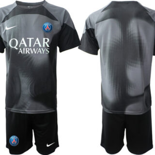 Men's Paris Saint-Germain Custom 2023 Black Soccer Jersey Suit