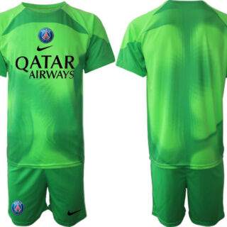 Men's Paris Saint-Germain Custom 2023 Green Soccer Jersey Suit