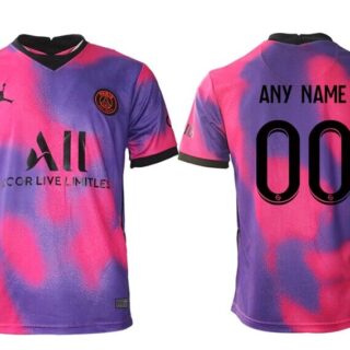 Men's Paris Saint-Germain Custom Pink Soccer Jersey