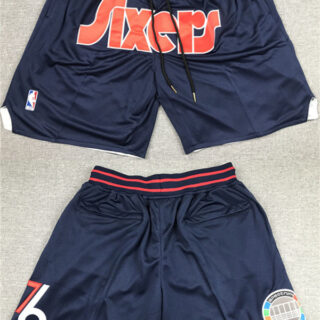 Men's Philadelphia 76ers Navy Shorts (Run Small)