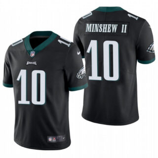 Men's Philadelphia Eagles #10 Gardner Minshew II Black Vapor Untouchable Limited Stitched Jersey