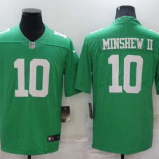 Men's Philadelphia Eagles #10 Gardner Minshew II Green Vapor Untouchable Limited Stitched Jersey