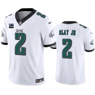 Men's Philadelphia Eagles #2 Darius Slay JR White F.U.S.E With 3-Star C Patch Vapor Untouchable Limited Stitched Football Jersey