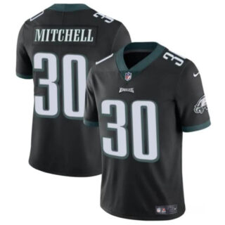 Men's Philadelphia Eagles #30 Quinyon Mitchell Black 2024 Draft Vapor Untouchable Limited Stitched Football Jersey