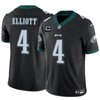 Men's Philadelphia Eagles #4 Jake Elliott Black F.U.S.E With 3-Star C Patch Vapor Untouchable Limited Stitched Football Jersey