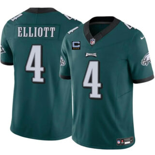 Men's Philadelphia Eagles #4 Jake Elliott Green F.U.S.E With 3-Star C Patch Vapor Untouchable Limited Stitched Football Jersey