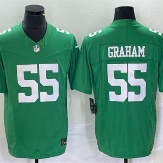 Men's Philadelphia Eagles #55 Brandon Graham Green F.U.S.E. Vapor Untouchable Stitched Football Jersey