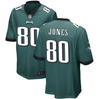 Men's Philadelphia Eagles #80 Julio Jones Green 2023 Stitched Game Jersey