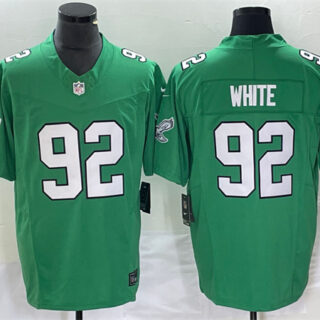Men's Philadelphia Eagles #92 Reggie White Green 2023 F.U.S.E. Vapor Untouchable Stitched Football Jersey