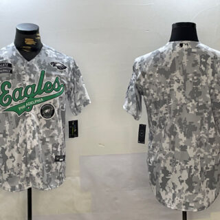 Men's Philadelphia Eagles big logo 2024 F.U.S.E Arctic Camo Salute To Service Limited Stitched Jerseys