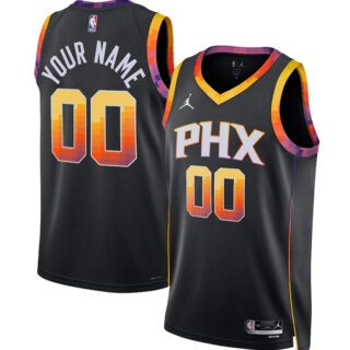 Men's Phoenix Suns Active Player Custom 2022-23 Black Statement Edition Swingman Stitched Jersey