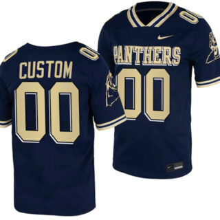 Men's Pittsburgh Panthers ACTIVE PLAYER Custom Navy College Stitched Football Jersey