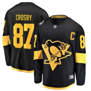 Men's Pittsburgh Penguins #87 Sidney Crosby adidas Black 2019 NHL Stadium Series Jersey