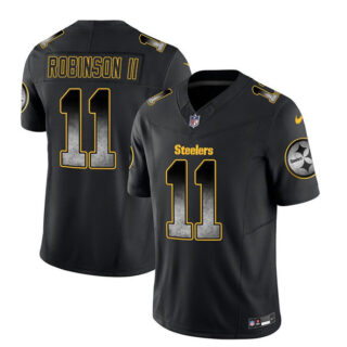 Men's Pittsburgh Steelers #11 Allen Robinson II Black 2023 F.U.S.E. Smoke Vapor Untouchable Limited Stitched Jersey