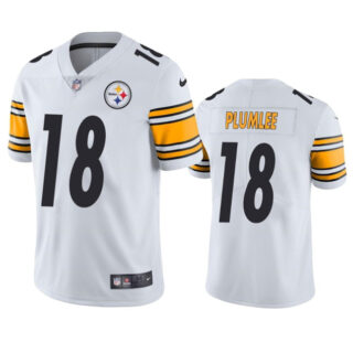 Men's Pittsburgh Steelers #18 John Rhys Plumlee White Vapor Untouchable Limited Stitched Jersey