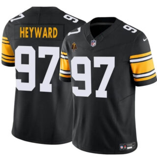 Men's Pittsburgh Steelers #97 Cameron Heyward Black 2024 F.U.S.E. With Walter Payton Patch Vapor Untouchable Limited Stitched Jersey