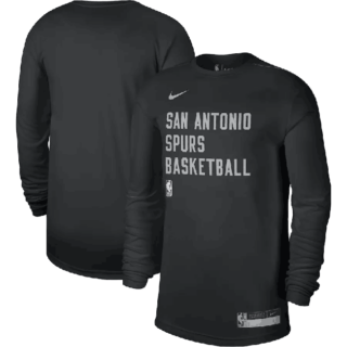 Men's San Antonio Spurs Black 2023 24 Legend On-Court Practice Long Sleeve T-Shirt
