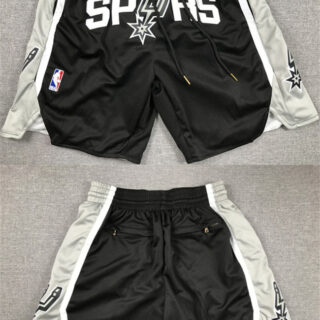 Men's San Antonio Spurs Black Shorts (Run Small)