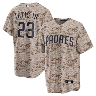 Men's San Diego Padres #23 Fernando Tatis Jr. Camo Cool Base Stitched Baseball Jersey