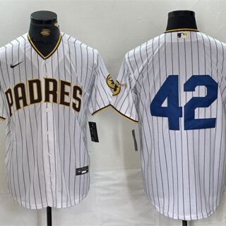 Men's San Diego Padres #42 Jackie Robinson White Cool Base Stitched Baseball Jersey