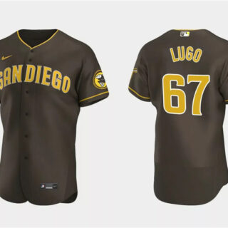 Men's San Diego Padres #67 Seth Lugo Brown Flex Base Stitched Baseball Jersey