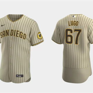 Men's San Diego Padres #67 Seth Lugo Tan Flex Base Stitched Baseball Jersey