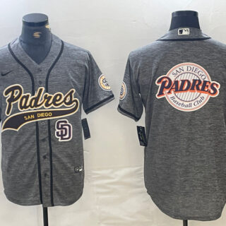 Men's San Diego Padres Blank Gray Camo Cool Base Stitched Baseball Jersey