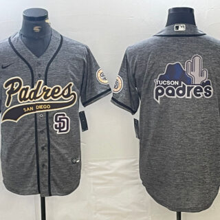 Men's San Diego Padres Blank Gray Camo Cool Base Stitched Baseball Jerseys