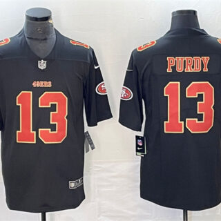 Men's San Francisco 49ers #13 Brock Purdy Black Vapor Untouchable Limited Stitched Jersey