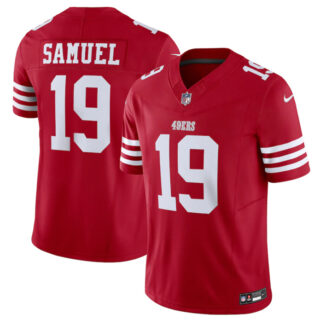 Men's San Francisco 49ers #19 Deebo Samuel Red 2023 F.U.S.E. Vapor Untouchable Limited Stitched Football Jersey