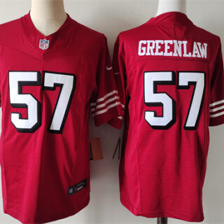 Men's San Francisco 49ers #57 Dre Greenlaw Red Alternate 2024 F.U.S.E. Vapor Untouchable Limited Stitched Football Jersey