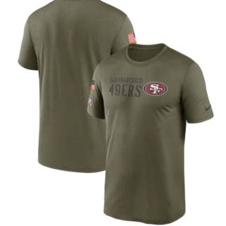 Men's San Francisco 49ers Olive 2022 Salute To Service Legend Team T-Shirt