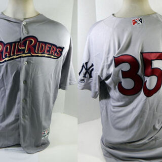 Men's Scranton Wilkes-Barre Railriders ACTIVE PLAYER Custom 2018 Gray Stitched Baseball Jersey