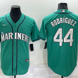Men's Seattle Mariners #44 Julio Rodriguez Ray Green Stitched MLB Cool Base Nike Jersey