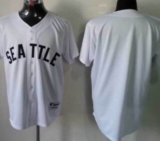 Men's Seattle Mariners Customized 1909 White Jersey