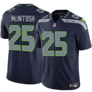 Men's Seattle Seahawks #25 Kenny McIntosh Navy 2024 F.U.S.E Vapor Limited Stitched Football Jersey