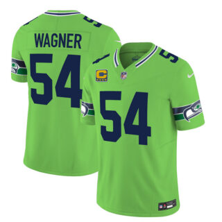 Men's Seattle Seahawks #54 Bobby Wagner 2023 F.U.S.E. With 4-Star C Patch Green Limited Stitched Football Jersey