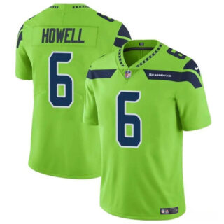 Men's Seattle Seahawks #6 Sam Howell Green Vapor Limited Stitched Football Jersey