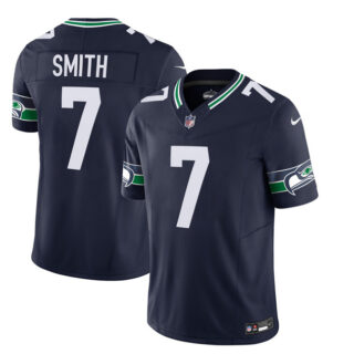 Men's Seattle Seahawks #7 Geno Smith 2023 F.U.S.E. Navy Limited Stitched Football Jersey
