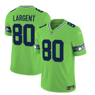 Men's Seattle Seahawks #80 Steve Largent 2023 F.U.S.E. Green Limited Stitched Football Jersey