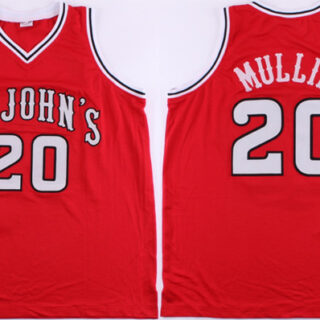 Men's St John's Red Storm #20 Chris Mullin Red Stitched Jersey