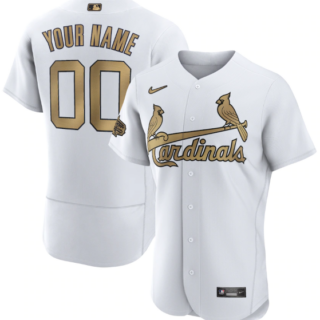 Men's St. Louis Cardinals Active Player Custom 2022 All-Star White Flex Base Stitched MLB Jersey
