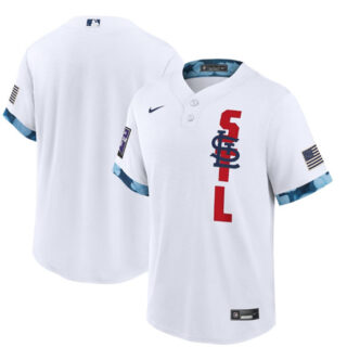 Men's St. Louis Cardinals Blank 2021 White All-Star Cool Base Stitched MLB Jersey