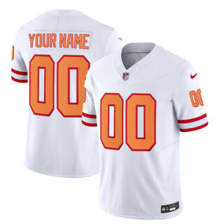 Men's Tampa Bay Buccaneers Active Player Custom 2023 F.U.S.E. White Throwback Limited Stitched Jersey