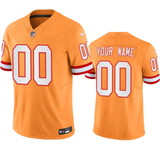 Men's Tampa Bay Buccaneers Active Player Custom Orange Throwback Limited Stitched Jersey